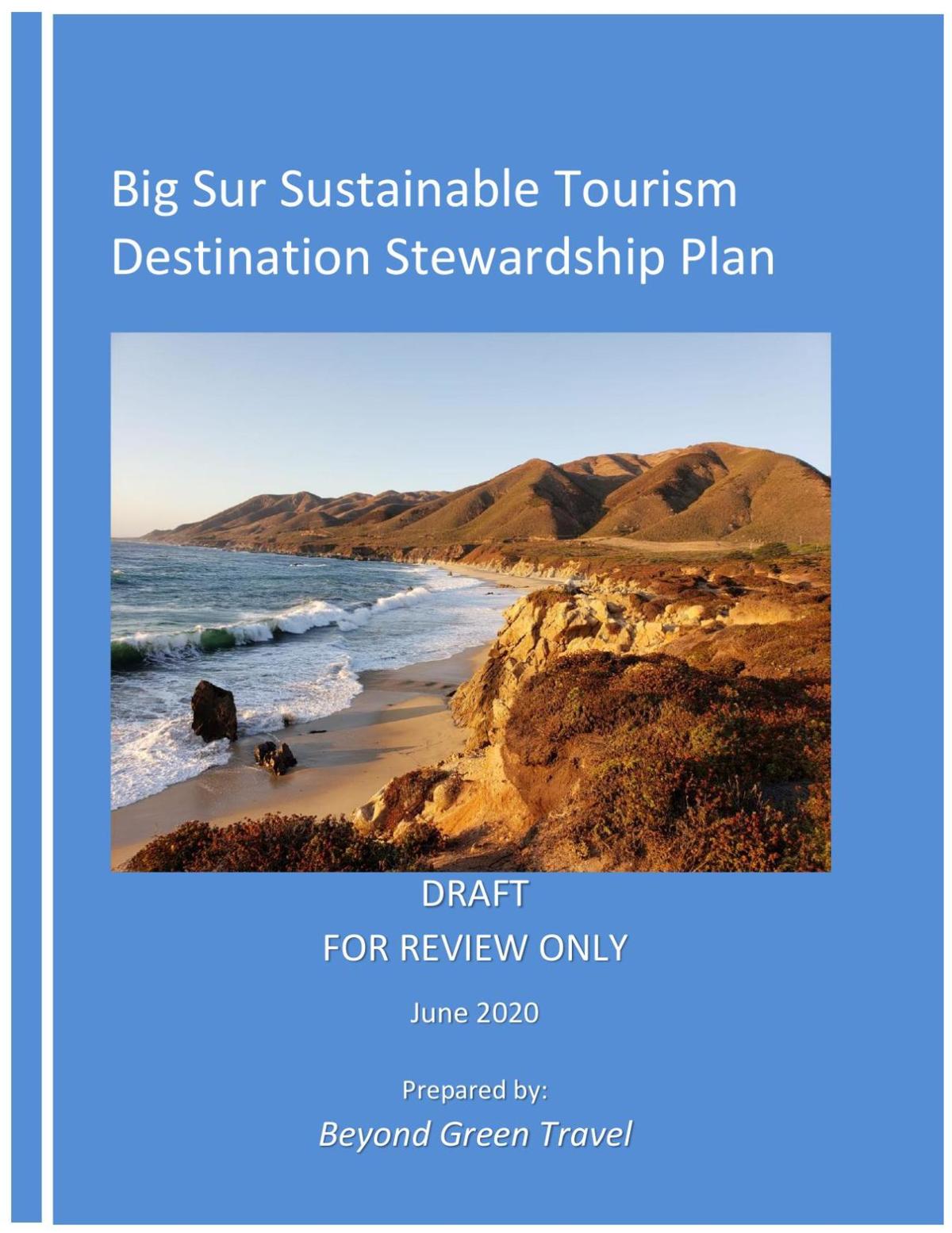 big sur sustainable tourism plan