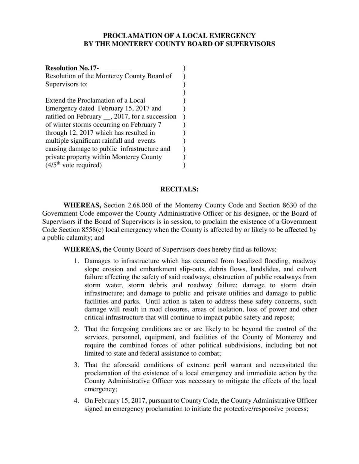 Res. 17- (1)