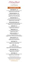 Holman Tavern Menu