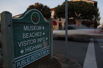 A man threw a bomb near a Pacific Grove gas station last night; gets promptly arrested.