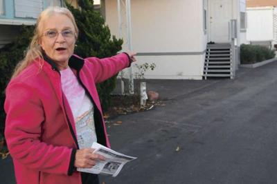 Seaside trailer park residents allege unfair property management.  