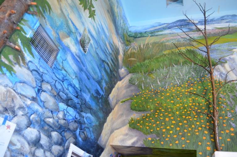 Bay of Pines entryway wildflower mural