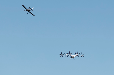 Joby aircraft in flight