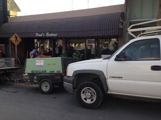 Crew outside Pavel's
