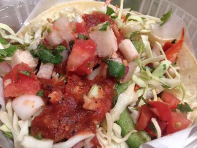Veggie taco from Turtle Bay