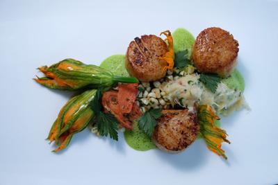 Scallop and Blossoms