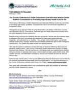 County Health Department Natividad Statement Immigration