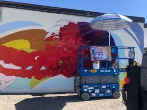 Image for display with article titled More Murals Are Underway in Sand City for Annual Festival.