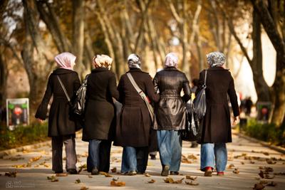 women in hijabs