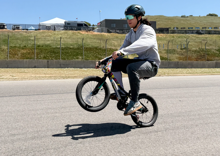 Sea Otter Classic wheelie contest
