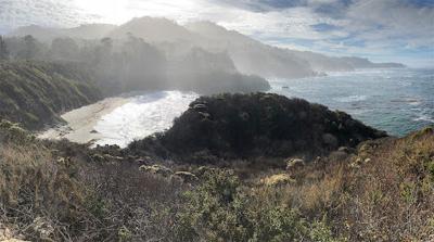 Hill overlooking the shore