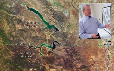 Proposed pipeline between two South County reservoirs could supply the Peninsula.  