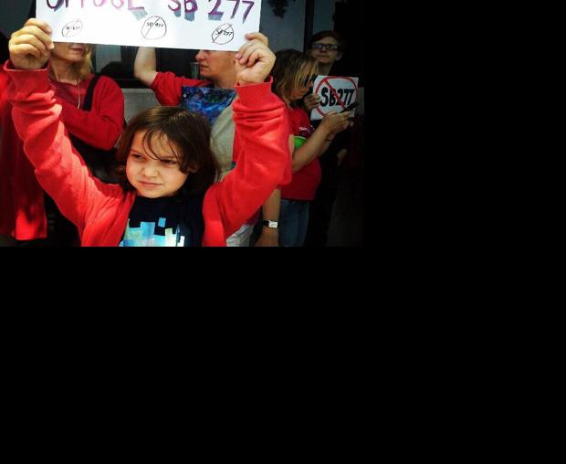 SB 277 protest