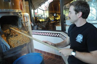 Kevin Clark making beer