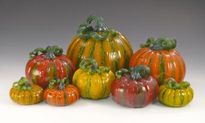 Glass pumpkins