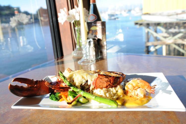 lobster over water