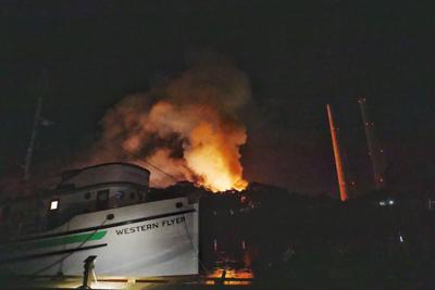 Battery plant fire