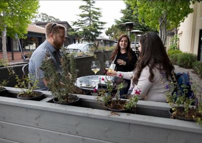 carmel wine tasting parklet