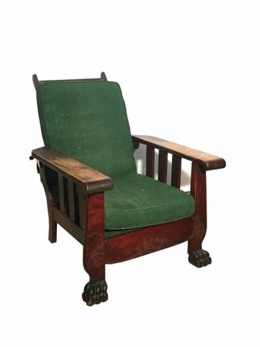 Jerry Garcia's antique carved lions foot chair.