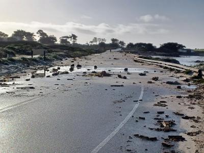 Flooding Damage pebble beach