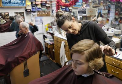 Park Row Barber Shop in Salinas is run by a mother-daughter duo.