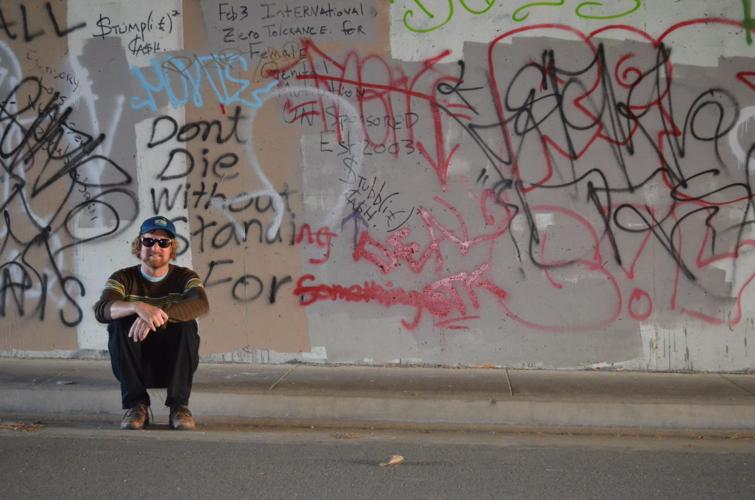 Author in a Tunnel