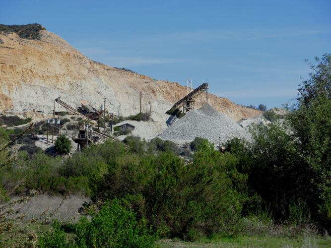 Gravel mine near Atascadero.