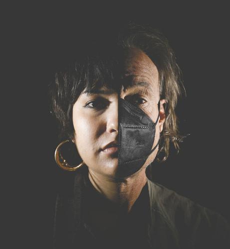 Masked and Unmasked photo illustration