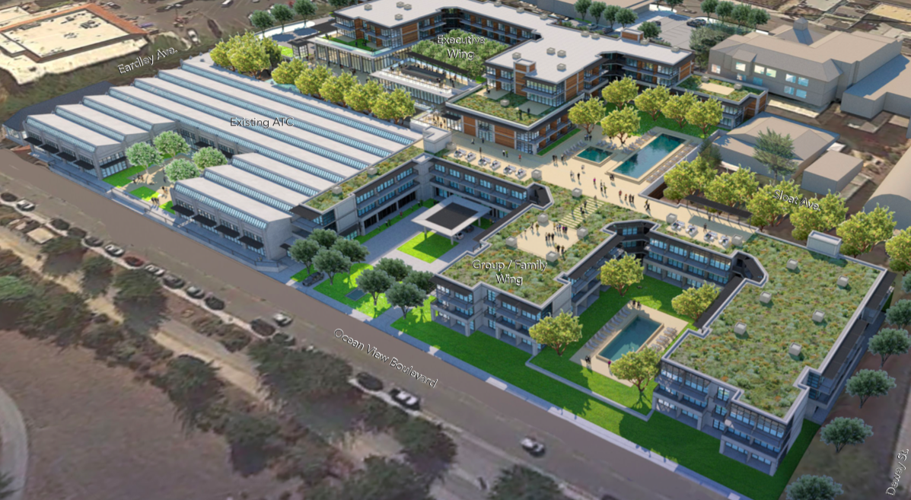 Aerial view of American Tin Cannery Comstock hotel