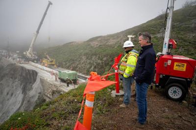 Gavin Newsom Big Sur Highway 1