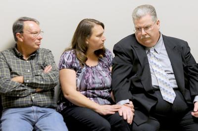 Bruce Miller at court with family members