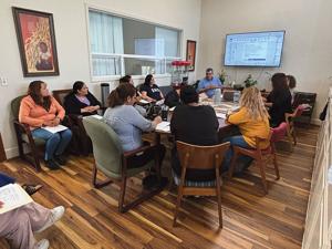 Image for display with article titled Local Promotores Trained on Climate Change Impacts Are Now Teaching Fellow Farmworkers.