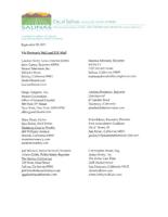 Letter to Media