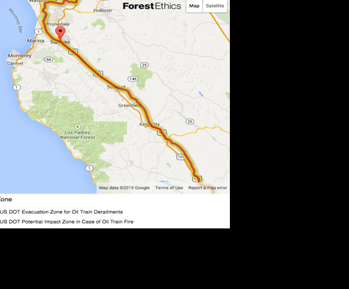 Crude oil blast zones
