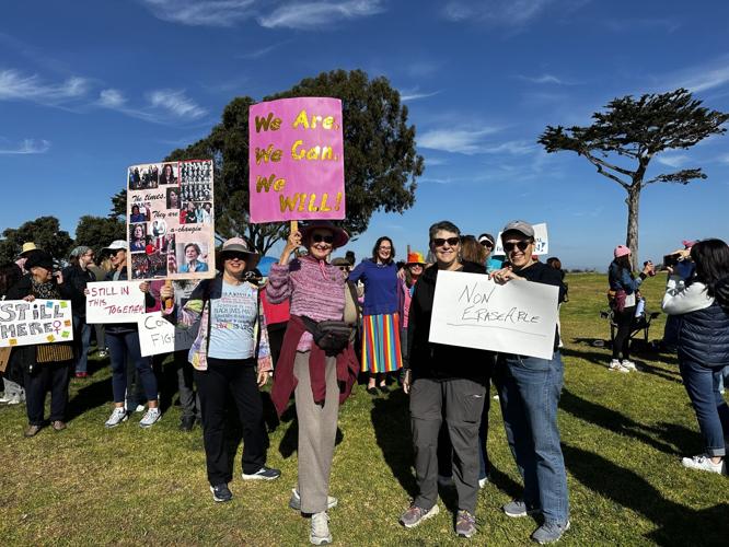 Women's March Nov. 9, 2024 signs