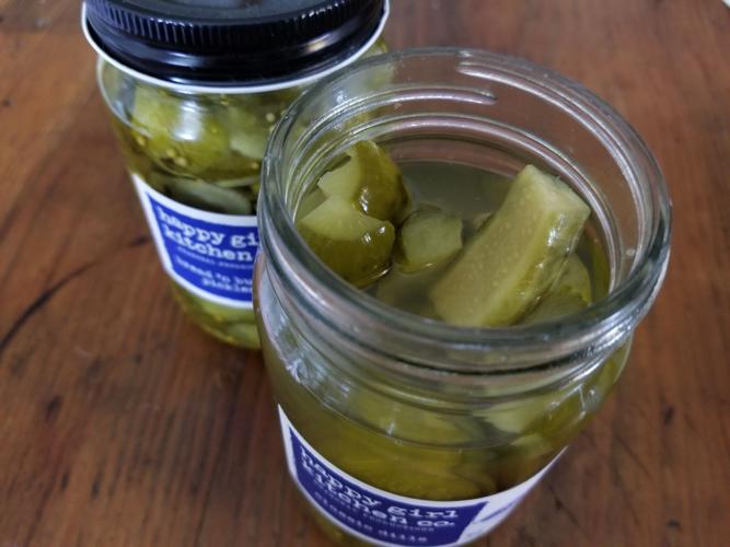 Happy Girl pickles in jar
