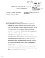 Sealing order