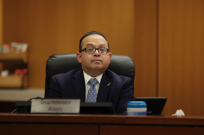Luis Alejo at meeting