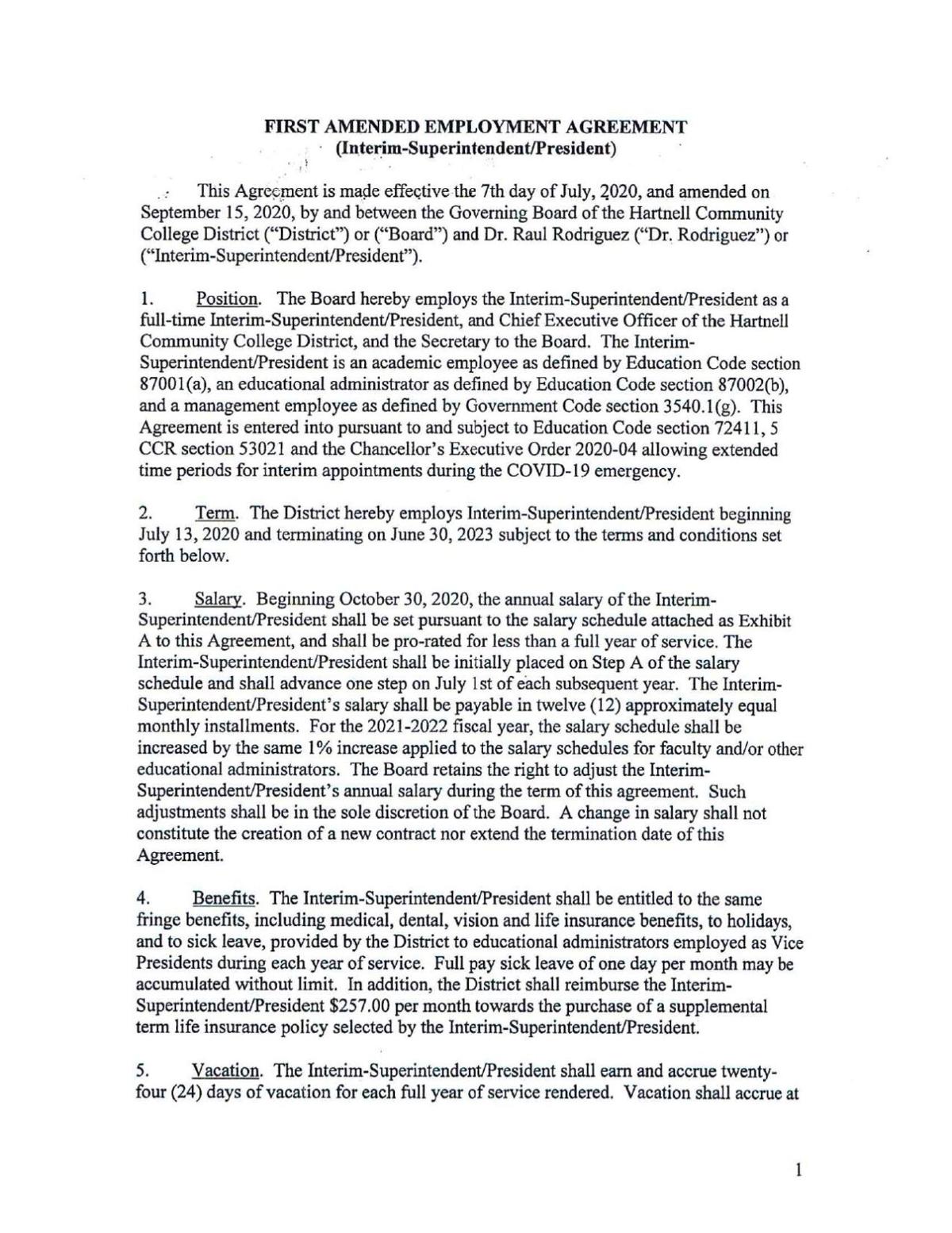 Rodriguez Hartnell Contract
