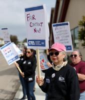 Hartnell faculty informational picket