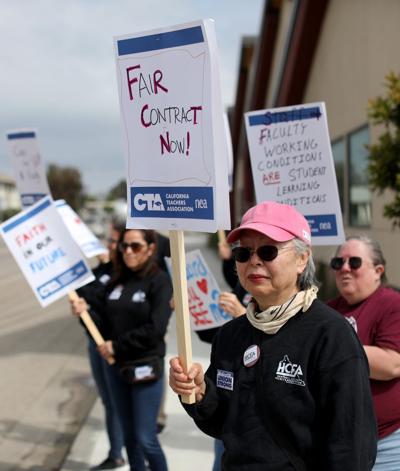 Hartnell faculty informational picket