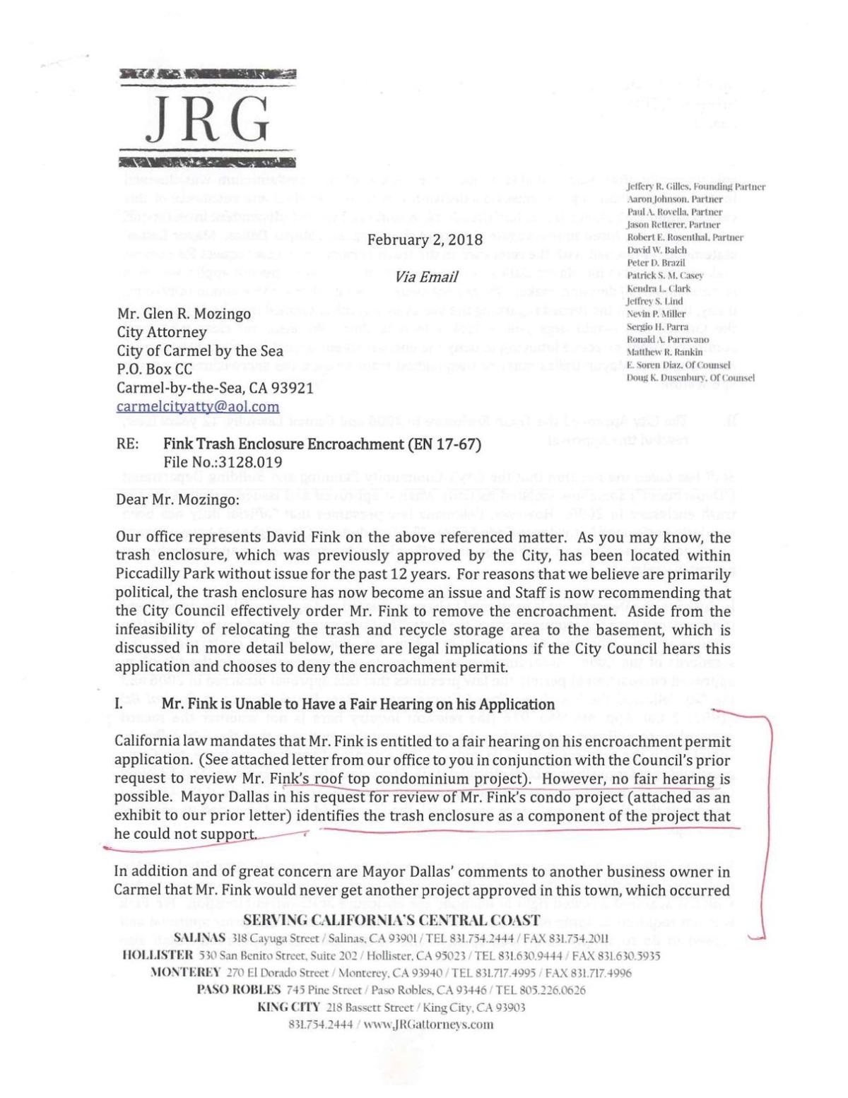 Fink Letter