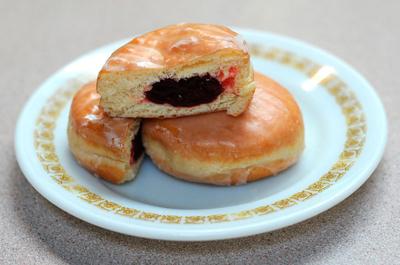 Hanukkah revolves around miraculous oil, so we eat lots of it – some in donuts – to celebrate.  
