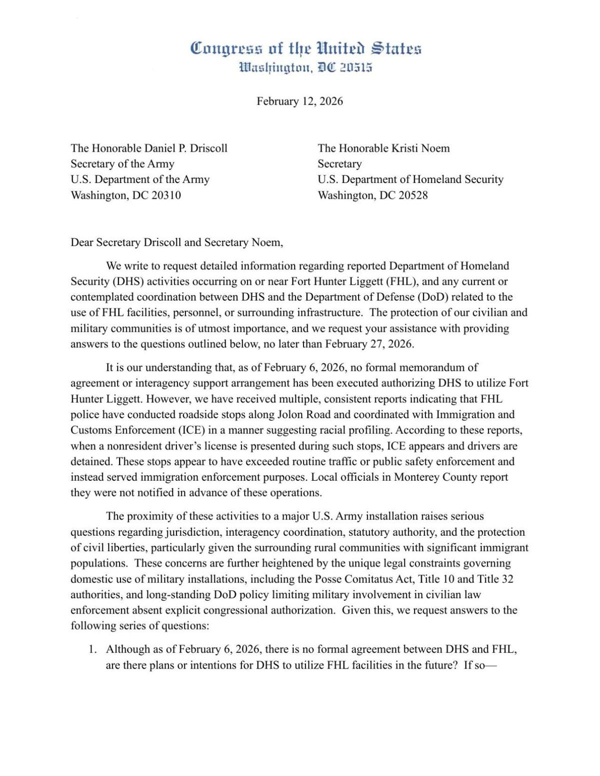 LofgrenPanettaFortHunterLiggettLetterDHSArmy.pdf