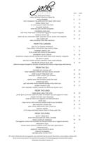 Dinner Menu