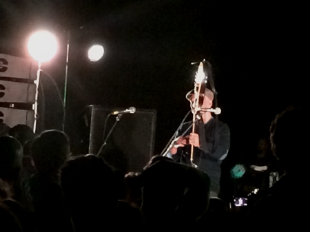 Joey Santiago does some guitar olympics.