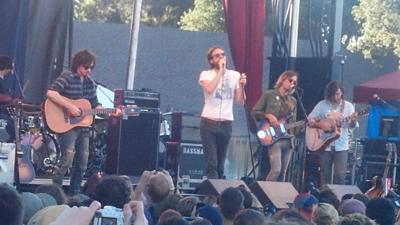 Father John Misty performs at the inaugural First City Festival at the Monterey County Fairgrounds.