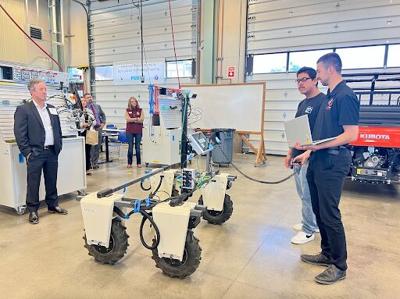Demonstration of a robotic tractor