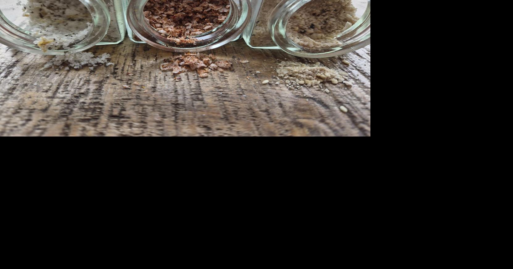 Salt Wood's chef, Ben Hillan, has prepared a line of seasoned salts for home use.