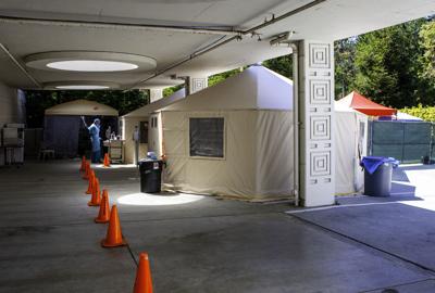 CHOMP triage tents